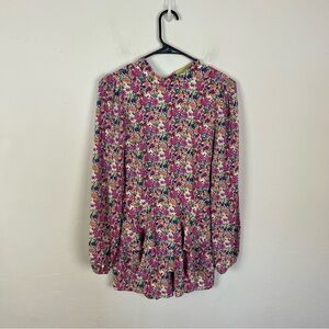 Endless Rose Floral Tie Neck Romper